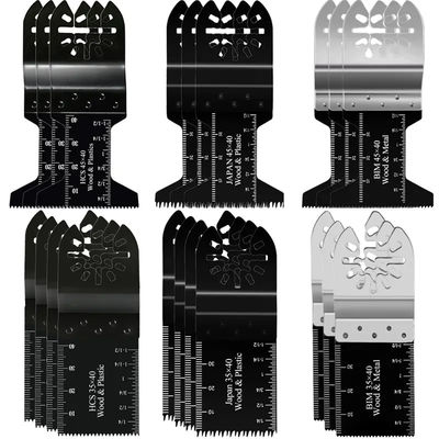 Bi Metal Oscillating Multi Tool Saw Blades For Metal Wood 20pcs Box Set