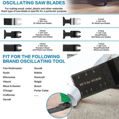 Bi Metal Oscillating Multi Tool Saw Blades For Metal Wood 20pcs Box Set