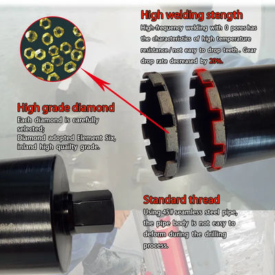 Reinforced Concrete Round Hole 100mm Diamond Core Drill Bit