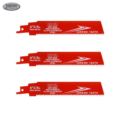 6-inch Bi-Metal OEM Reciprocating Saw Blade Industrial for Metal Cast Iron Alloy Steel Sawzall Blade Carbide
