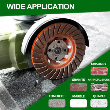 Turbo Concrete Grinding Wheel Stone / Hard Granite / Hard Brick Diamond Grinding Tools