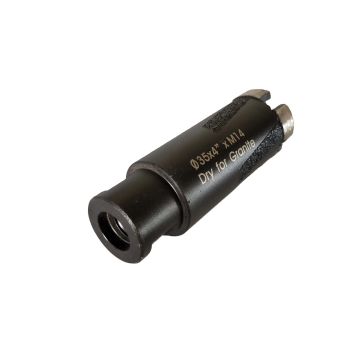 OD 35mm Diameter Dry Diamond Core Drill Bits With Brazed Rods For Hard Granite