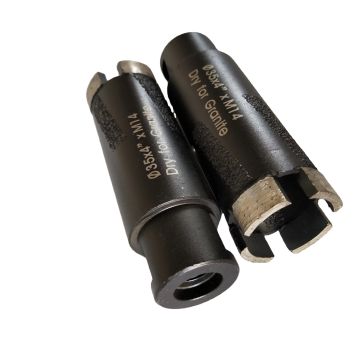 SGS OD 35mm Dry Diamond Core Drill Bits With Brazing Rods For Granite