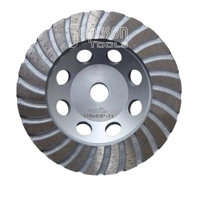 5inch 125mm Turbo Cup Wheel , 5 Diamond Grinding Disc For Concrete