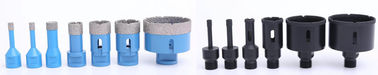 GB Vacuum Brazed Tile Core Drill Bit , Dry Core Bit M14-1/2 Gas Thread