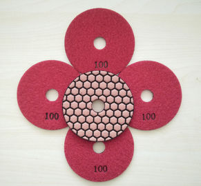 100mm Dry Honeycomb Diamond Polishing Pads For Stone