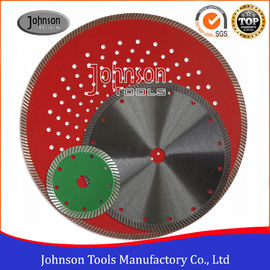 High Efficiency 110-230mm Diamond Saw Blades Sintered Hot Pressed Turbo Stone Cutting