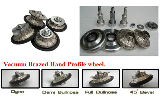 Demi Bullnose 75mm Router Bit Hand Profile Wheels for Grinding Granite Countertop