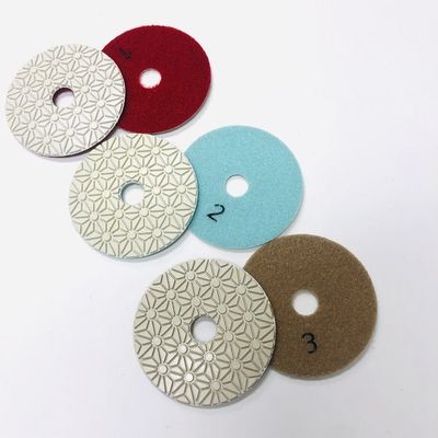 3 Step 105mm Wet Diamond Polishing Pads For Marble