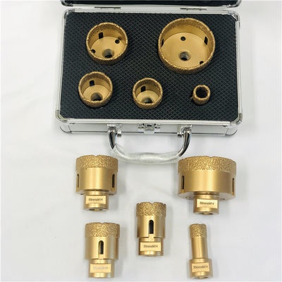 Aluminum Box 5pcs Vacuum Brazed M14 Diamond Core Drill Bit Set