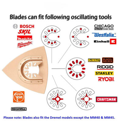 80mm Carbon Steel Oscillating Tool Grout Plunge  Blade for hardened  adhesives