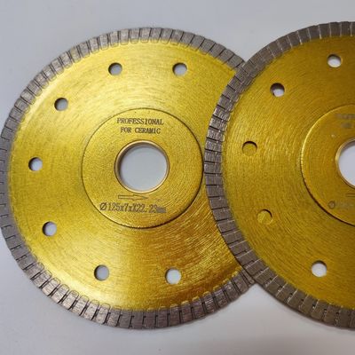 125mm Super Thin Sintered Turbo Circular Dry Tile Saw Blade Quick Release