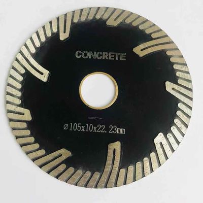 30CrMo 105mm Turbo Diamond Saw Blades  Hot Press Sintered  For Concrete