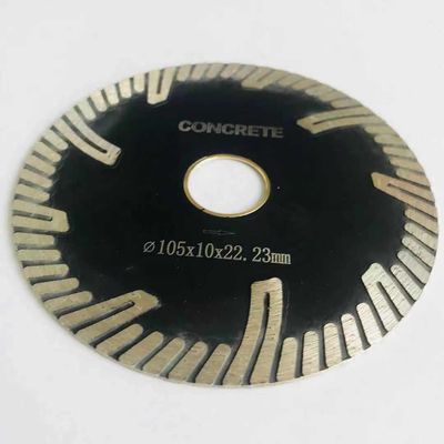 30CrMo 105mm Turbo Diamond Saw Blades  Hot Press Sintered  For Concrete