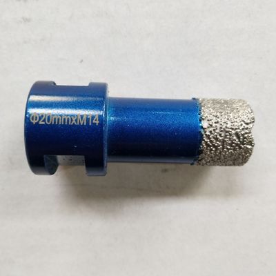 Precise 68mm Dry Diamond Drill Bit For Granite Stone blue color