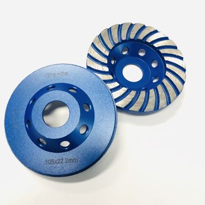 4" 22.23mm Innner Hole Turbo Concrete Grinding Wheel For  Granite Marble