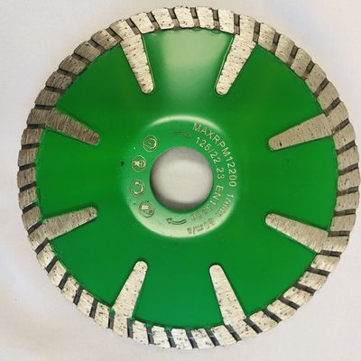 OD125 Hot Press Sintered Diamond Concrete Cutting Disc With Turbo Segments