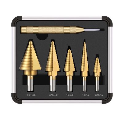 6PCS HSS4241 Hex Shank 22mm Titanium Coated Diamond Core Drill Bits