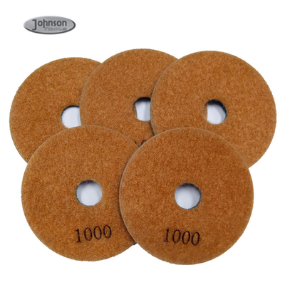 High Softness 7 Steps Wet Dry Diamond Resin Polishing Pads For Stone Granite