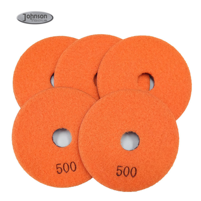 High Softness 7 Steps Wet Dry Diamond Resin Polishing Pads For Stone Granite