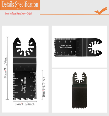 TUV 35x40mm Japan Teeth Quick Release Oscillating Multi Tool Saw Blades