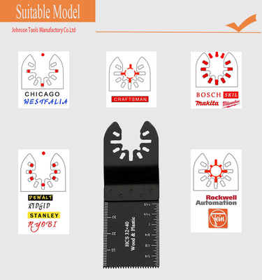 32x40mm Serrated HCS Oscillating Blade For  Plastic Cutting