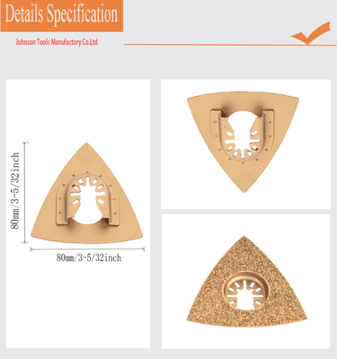 80*80mm Carbide Oscillating Metal Cutting Blade