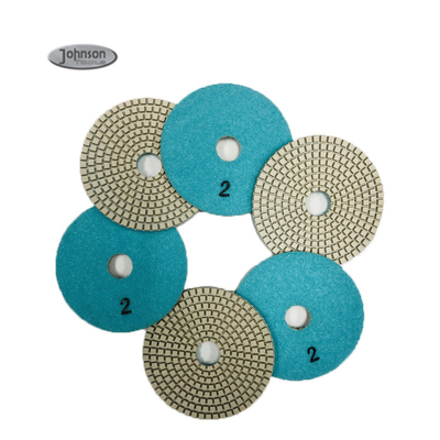 100mm 3 Step Granite Polishing Pads, Dry Polishing Pads For Ceramic