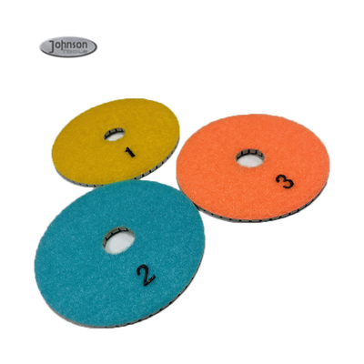 100mm 3 Step Granite Polishing Pads, Dry Polishing Pads For Ceramic