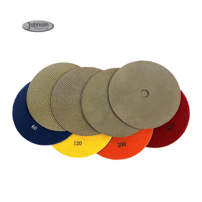 6" Metal Bond Electroplated Diamond Quartz Polishing Pad Granite Marble