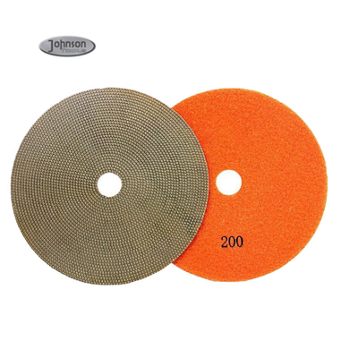 6" Metal Bond Electroplated Diamond Quartz Polishing Pad Granite Marble