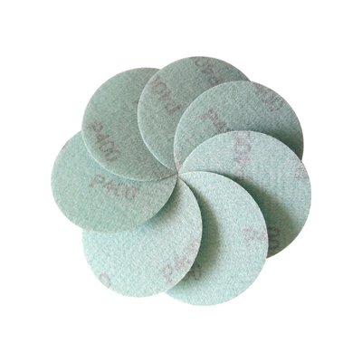 75mm 3 Inch Green Aluminum Oxide Hook And Loop Diamond Polishing Pads