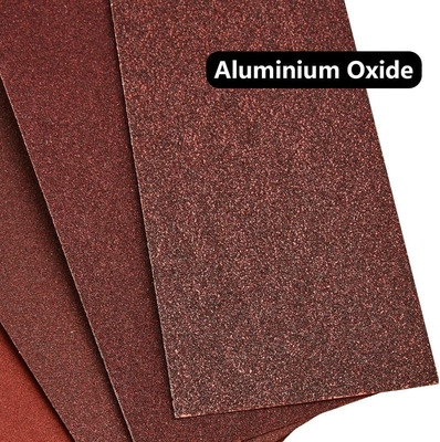 9*3.6inch Red Aluminum Oxide Hook And Loop Sander Sheets For Wood Stone Dry Wall