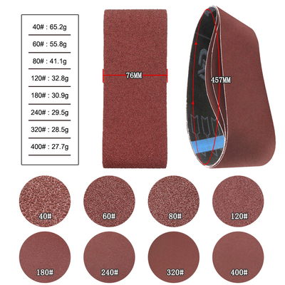 Durable Flexible Aluminum Oxide Abrasive Cloth For Belt Sanders