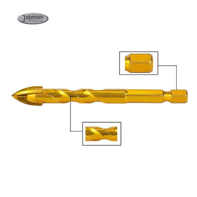 Tungsten Carbide Cross Head Ceramic Drill Bits For Glass