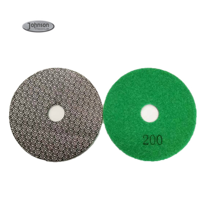 4′′ Special Triangle Pattern Metal Polishing Pad For Stone Wood