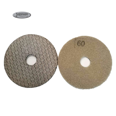 4′′ Special Triangle Pattern Metal Polishing Pad For Stone Wood