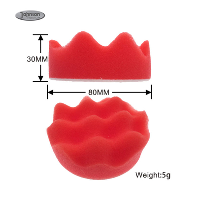 3 Inch Foam Buffing Pad Round Wave Sponge Polishing To Clean Car Surface