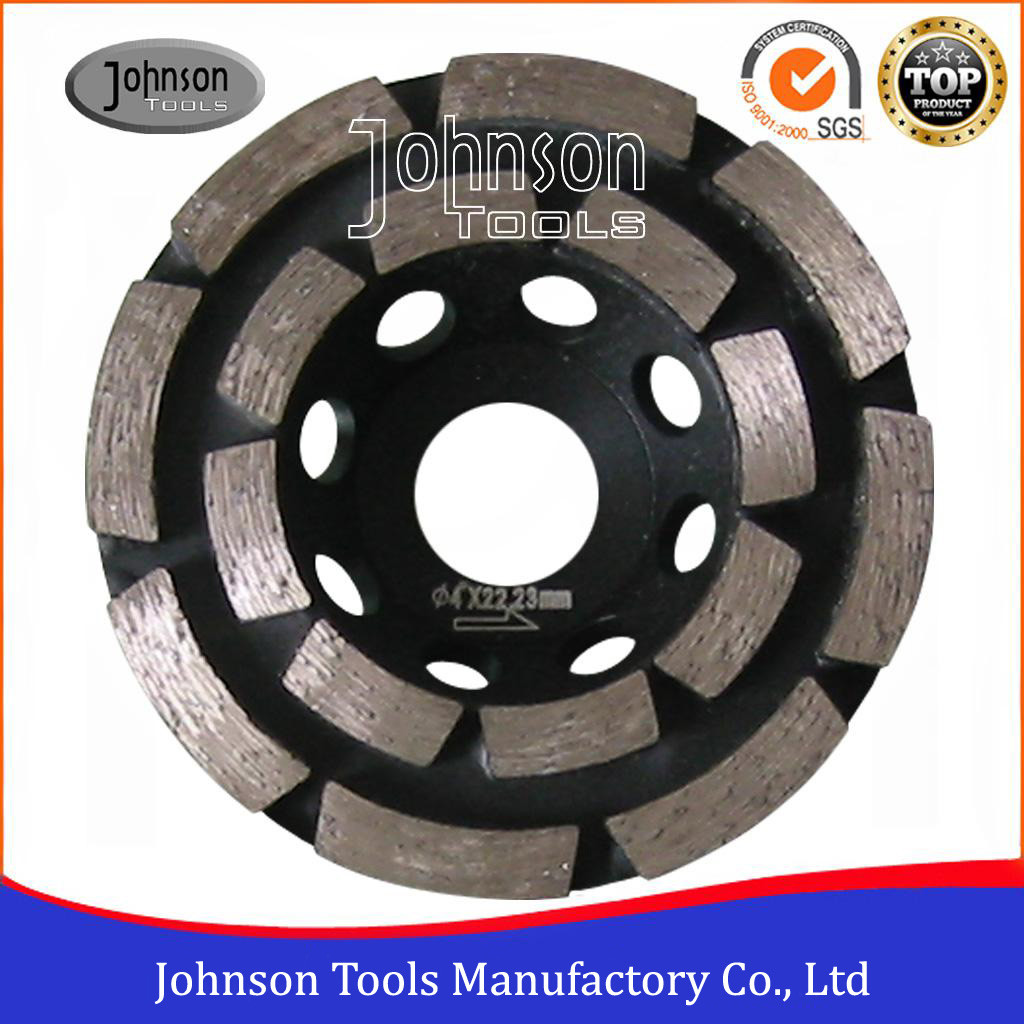 Soft Medium Hard Bond Concrete Grinding Wheel For Fast Grinding Double Row