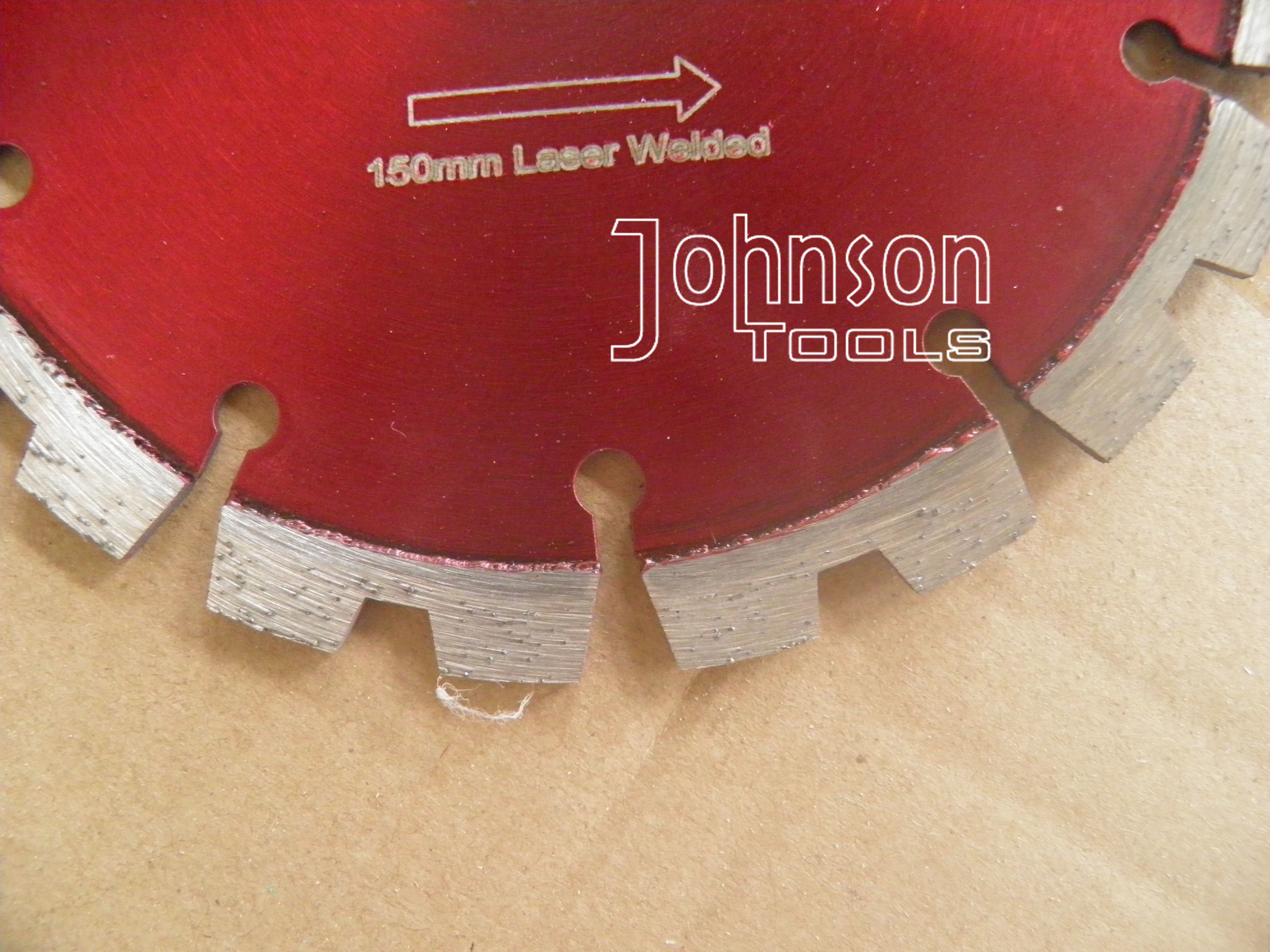 150mm Concrete Circular Saw Blade , Red Dry Diamond Blade 6 Inch for Reinforced Concrete Cutting
