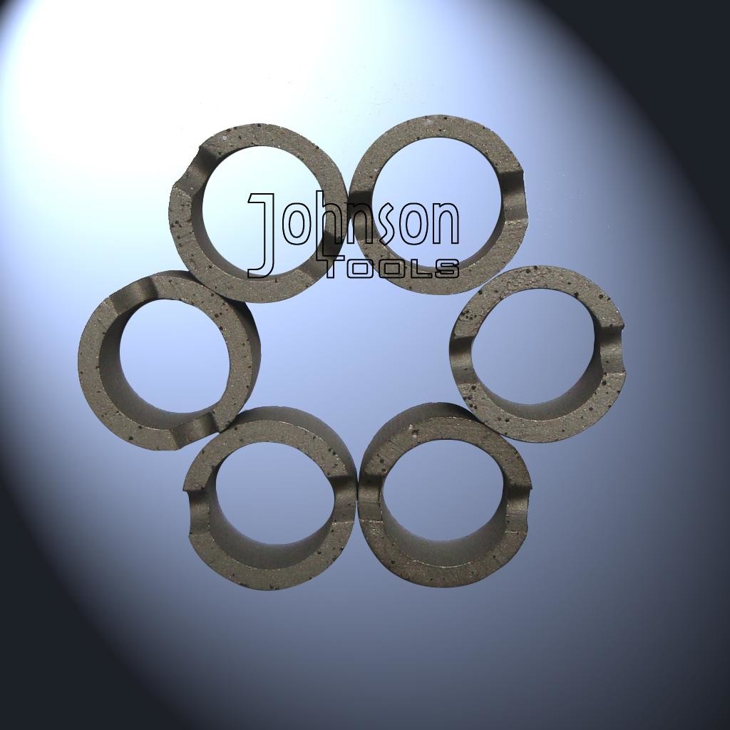 Crown Type diamond core bit segments for Stone / Ceramic Drilling