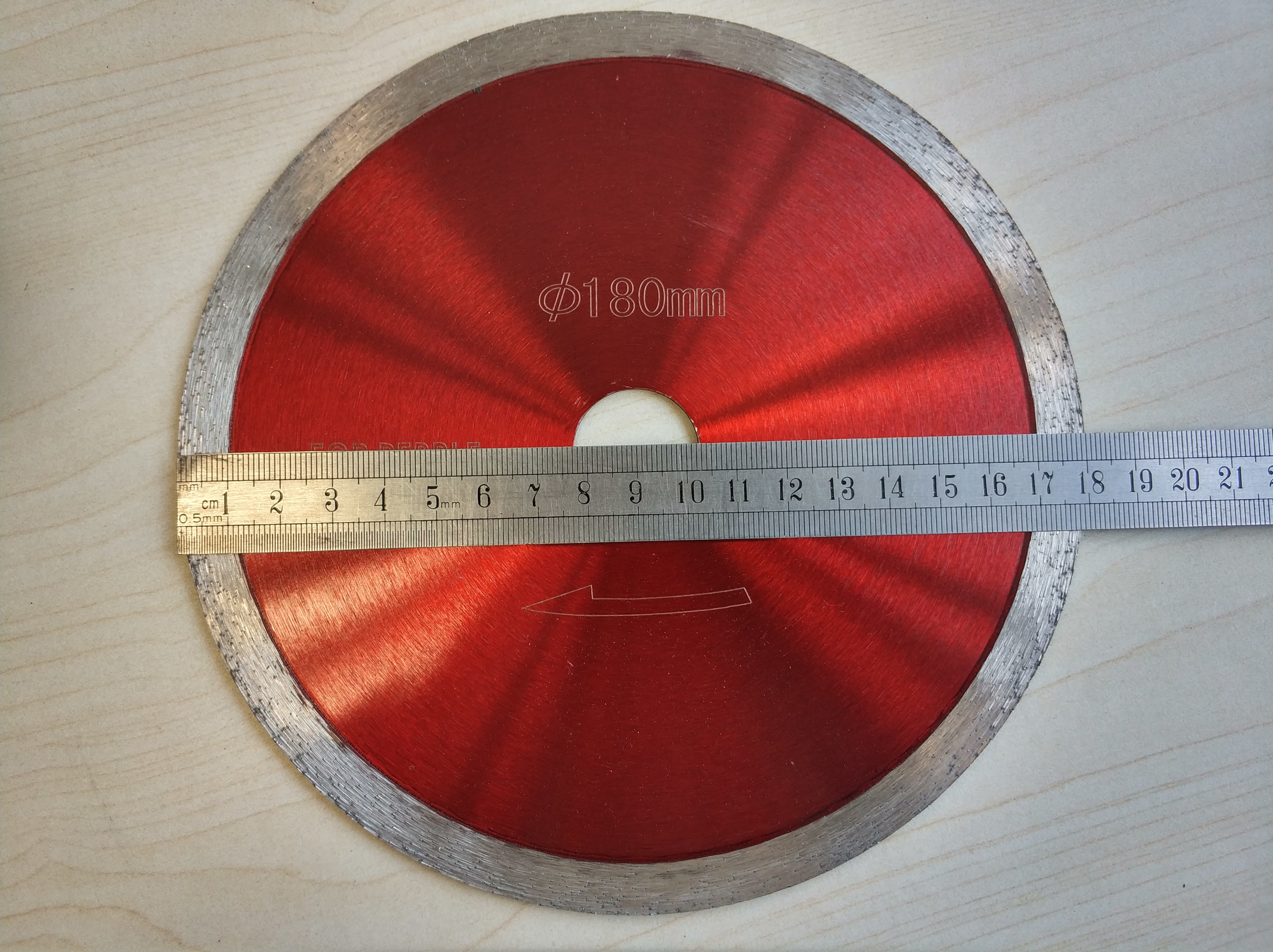 Diamond Stone Cutting Blades 180mm Sintered Saw Blade With Continuous