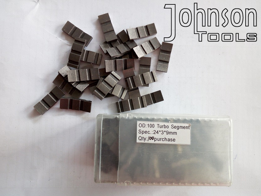 Turbo Diamond Segments Core Bit Segment for Concrete / Asphalt