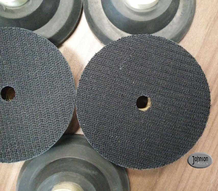 3” , 4” , 5” Rubber Granite Polishing Pads Holder , Black Color Diamond