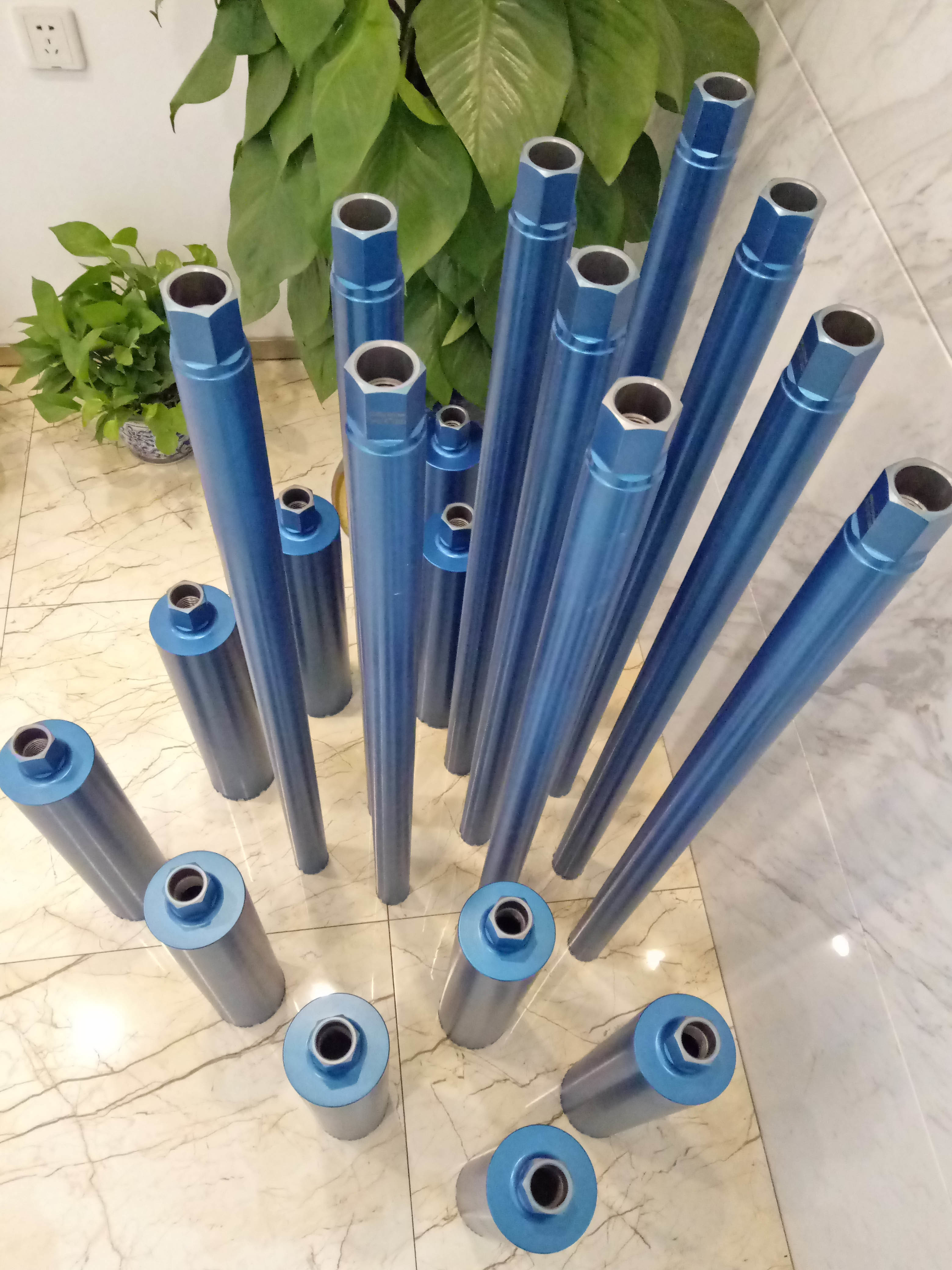 Mesh Type V Tips Diamond Core Drill Bits For Concrete Drilling , Long Life