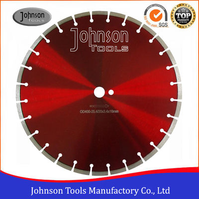 400mm Dry Cut Diamond Blade , Concrete Cutting Saw For Soft / Hard Construction Materials