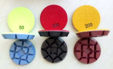 3 Inch 75mm Colourful Concrete Floor Polishing Pads With 11mm Thickness