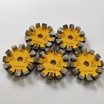 Durable Diamond Tuck Point Blade With Protect Teeth For Extreme Hard Concrete Grinding