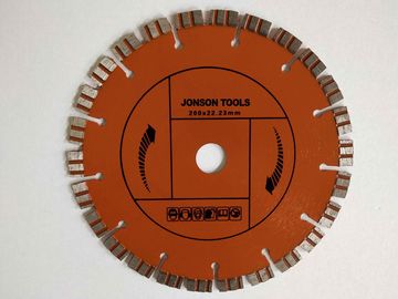 200 Mm Laser Welded Diamond Blade Concrete Saw With Double Turbo Segments