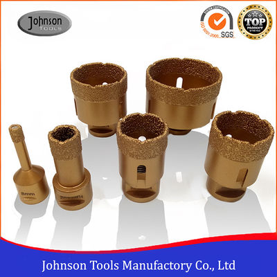 Wax Filled Dry Porcelain Diamond Core Drill Bits 20-68mm Outer Diameter